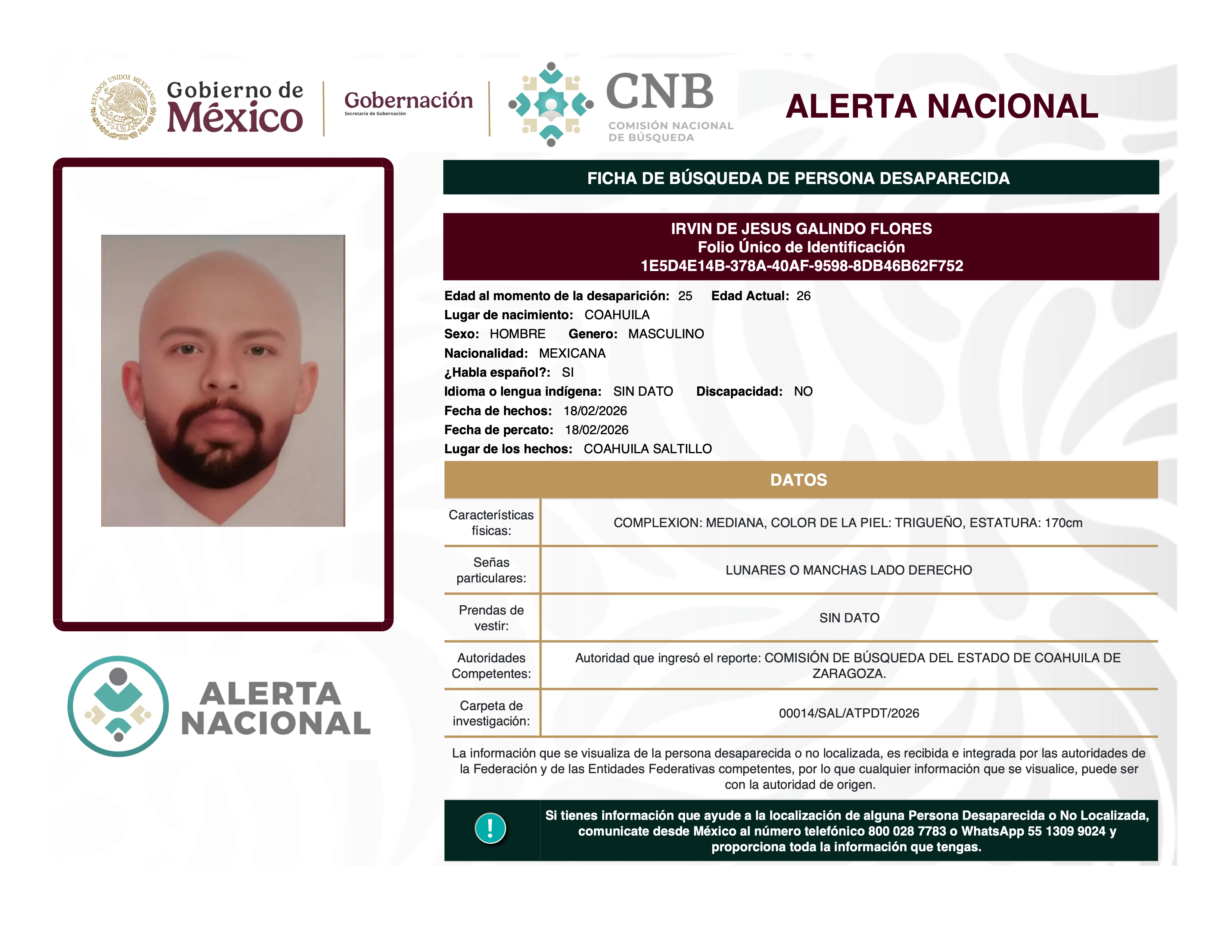 IRVIN DE JESUS GALINDO FLORES